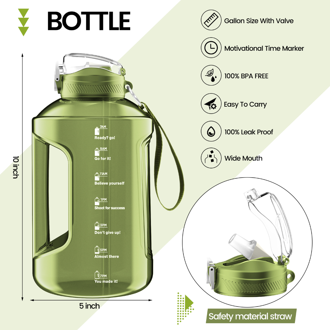 Jumbottle Transparent water jug 2200ml  Green 63226147389571111