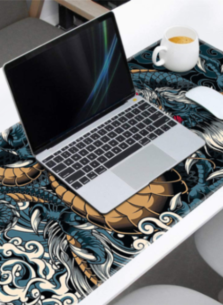 900*400*3mm Large Mouse Pad Extended Mouse Pad Non-Slip Rubber Base Gaming Mouse pad Office Desk Mat Desk Pad Smooth Cloth Surface Keyboard Mouse Pads Dragon LZ-07763526030161538111