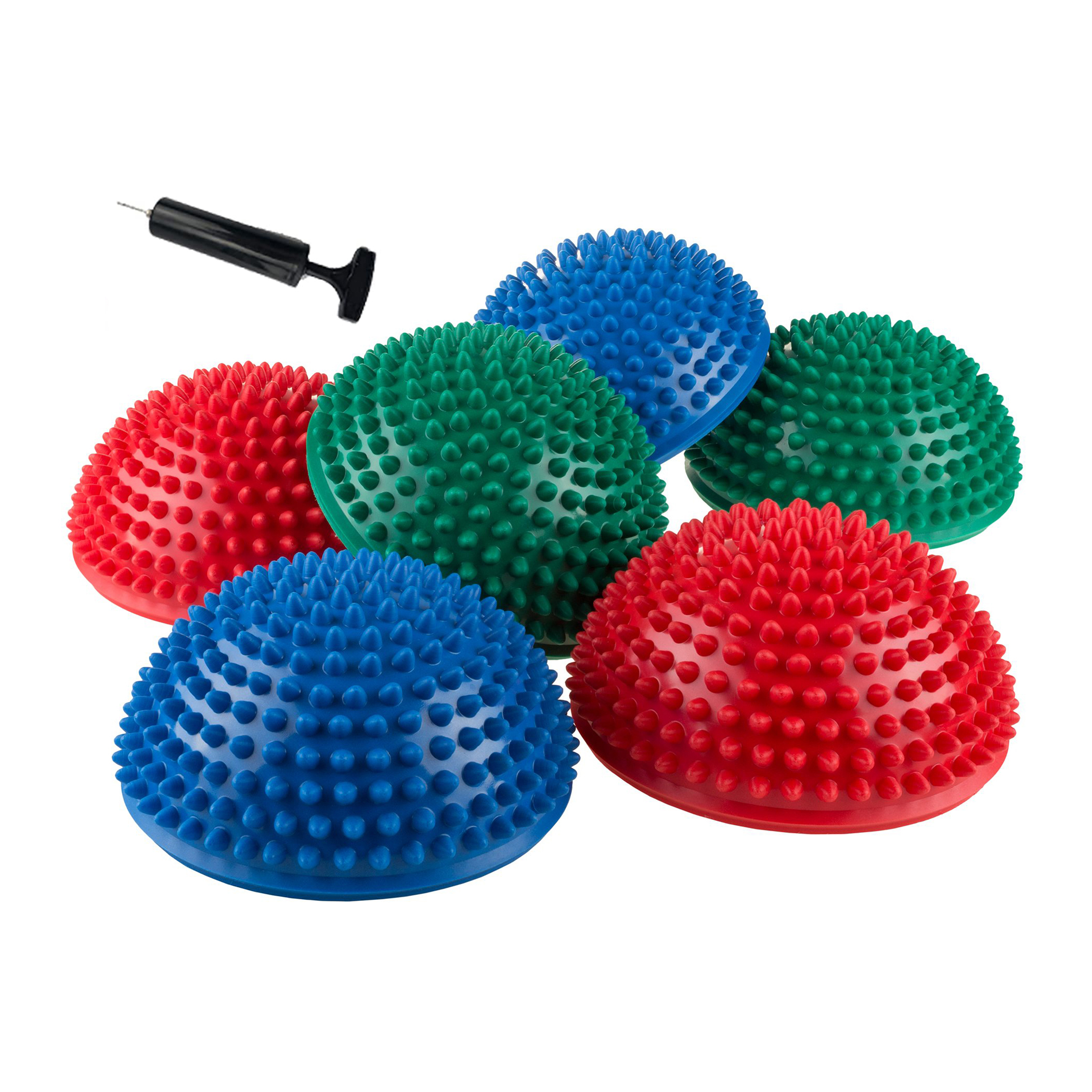 Blythornix Balance Boards, Half Spiky Fitness Domes Pods, Exercise Yoga Ball, Balance Ball for Adults and Kids, Balancing Therapy Thick Massage 6 Packs