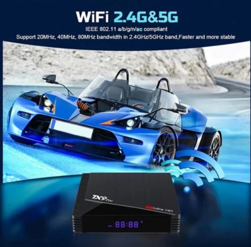 صندوق TX9 Pro أندرويد 10.0 مزود بجهاز استقبال تلفزيوني 6K HD ثنائي العلامة التجارية، يدعم الواي فاي 2.4G و5.8G، جهاز تشغيل وسائط AIIwinner H313، صندوق تلفاز ذكي63269476770306113