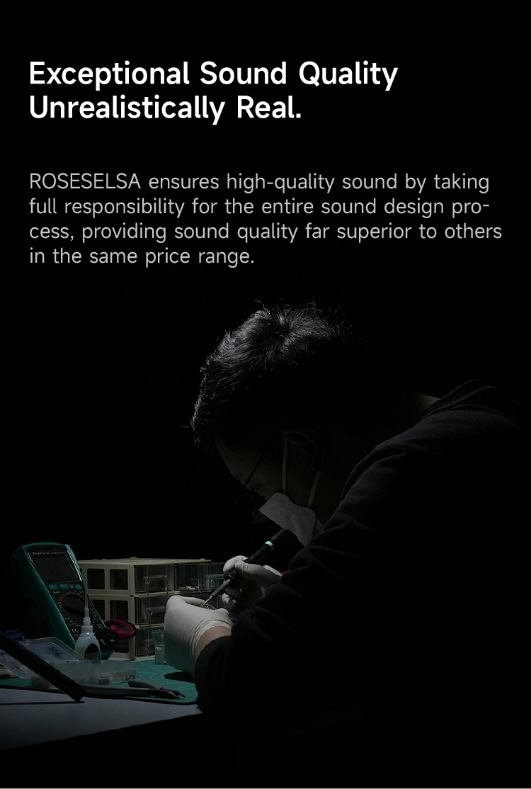 سماعات ROSESELSA EarFree i5 اللاسلكية، سماعات رأس بخاصية إلغاء الضوضاء النشطة الهجينة، صوت HiFi عالي الجودة مع دعم LDAC، 48 ديسيبل ANC، مقاومة للماء IPX5، بلوتوث 5.3، وضع الألعاب مع تأخير 54 مللي ثانية (اللون الرمادي الساموراي)63615271723523114