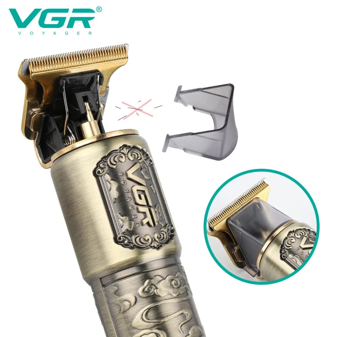 ماكينة قص شعر فينتيج من معدن USB T9، طراز VGR V073، ماكينة حلاقة، ماكينة تشذيب لحية، ماكينة قص شعر كهربائية احترافية للرجال63214105728259113