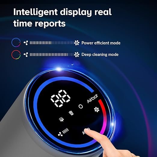 AIRBOT Cordless Vacuum Cleaner, Stick Vacuum with 27Kpa Powerful Suction, 250W Up to 45mins Runtime, LED Display, Lightweight Handheld Vacuum for Hard Floor Carpet (Hypersonics Pro)62885030708609113