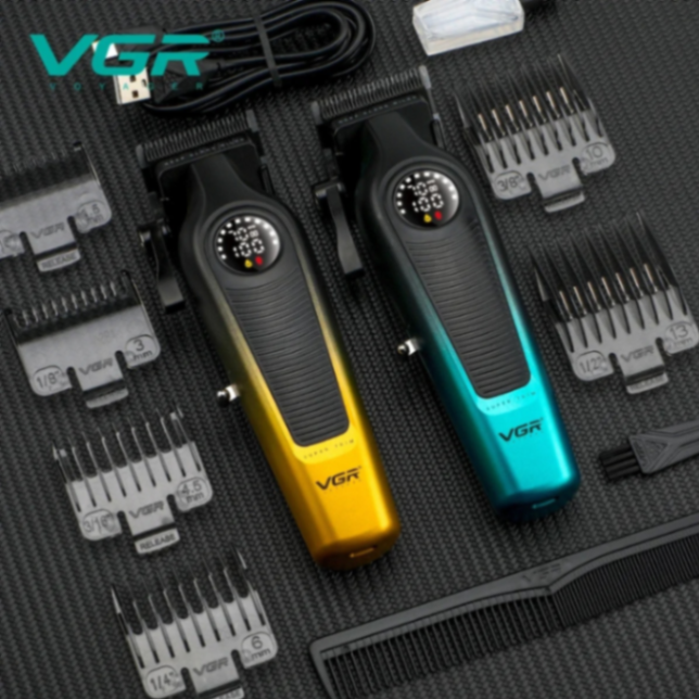 VGR V196 Hair Clipper for Men with DLC Blade  7000RPM LED Display Professional Barber Shop Cordless Hair Cutting Machine63203748294401111