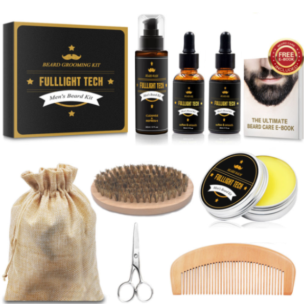 XIKEZAN Men Beard Grooming Trimming Kit Care Beard Growth Kit Oil Barber Beard Product Kit63267754771970113