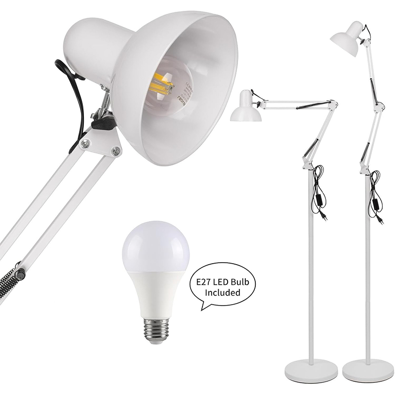 مصباح أرضي LED للغرفة الرئيسية قابل للتعديل بذراع طويل قابل للطي وأضواء واقفة طويلة مع مصباح إضاءة أرضية للغرفة والمكتب وغرفة الطعام Song-022/Song-02363681178770817114