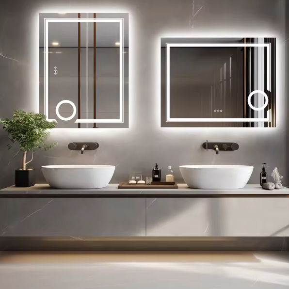 28x36 inch LED Mirror Bathroom Wall Mounted Magnifying Mirror for Washroom Toilet Shower Vanity Makeup Shaving Mirrors63123753278210111