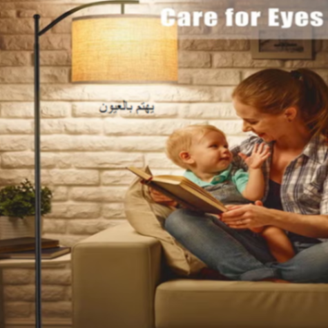 Modern Retro Warm LED Floor Lamp With White Light3 Colors Adjustable Standing Lamp With Hanging Linen Light For Living Room Bedroom Office Soft Light MX05363526155241089113