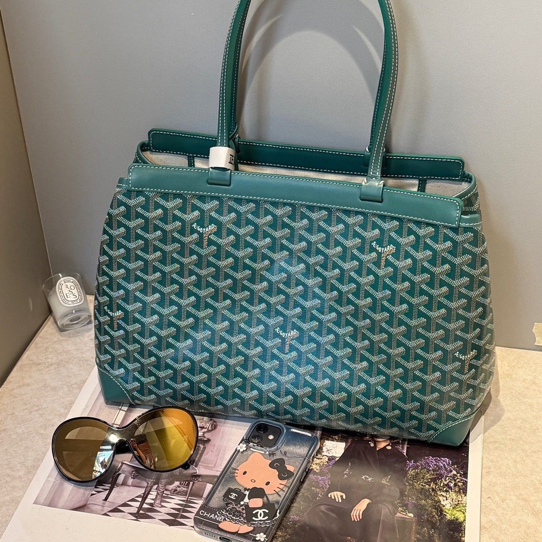 Goyard/戈雅 Bellechassa Biaude绿色通勤包