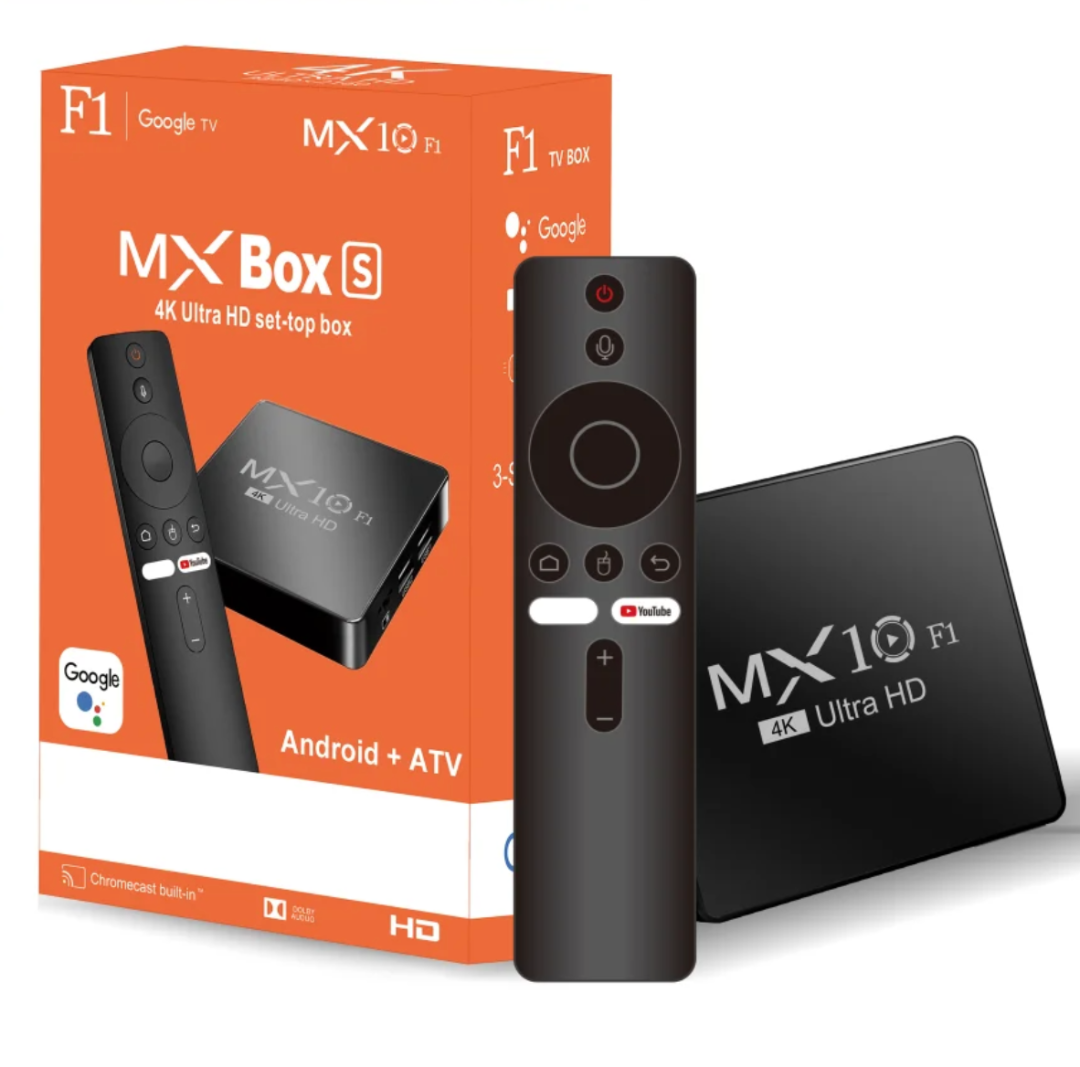 MX10 F1 Smart TV Box Allwinner H313 Mali-G31 Wi-Fi 2.4G + BT5 2.4G Android TV Box with 2GB RAM 16GB EMMC Flash632384551969291110