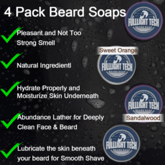 XIKEZAN Best Beard Shaving Kit Healthy Sandalwood Scented Irritation Free Beard Shaving Cream Soap and Brush Set63267888691714111