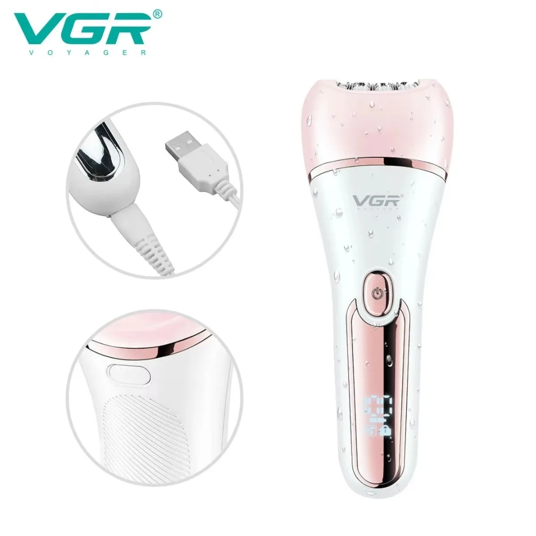 جهاز إزالة الشعر VGR V733، جهاز إزالة الشعر الكهربائي، أداة إزالة الشعر، ماكينة حلاقة، جهاز إزالة الشعر بإضاءة LED63203642456707113