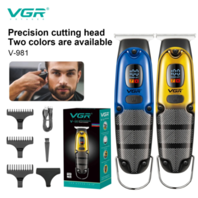 VGR V981  Metal Housing Cordless Hair Trimmer Hair Clipper Professional Barber Hair Cut Machine Trimmer Men63203807345665112