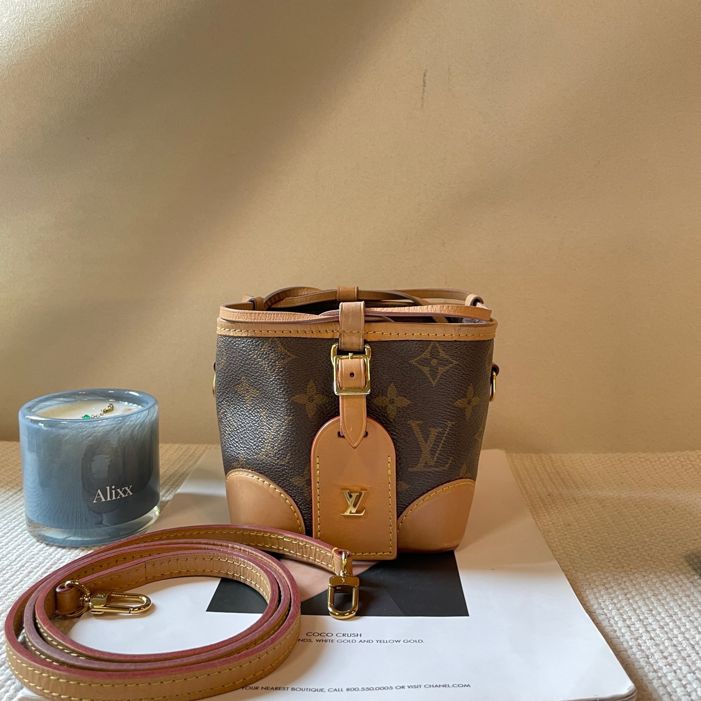 Bolso tipo cubo Noe de Louis Vuitton