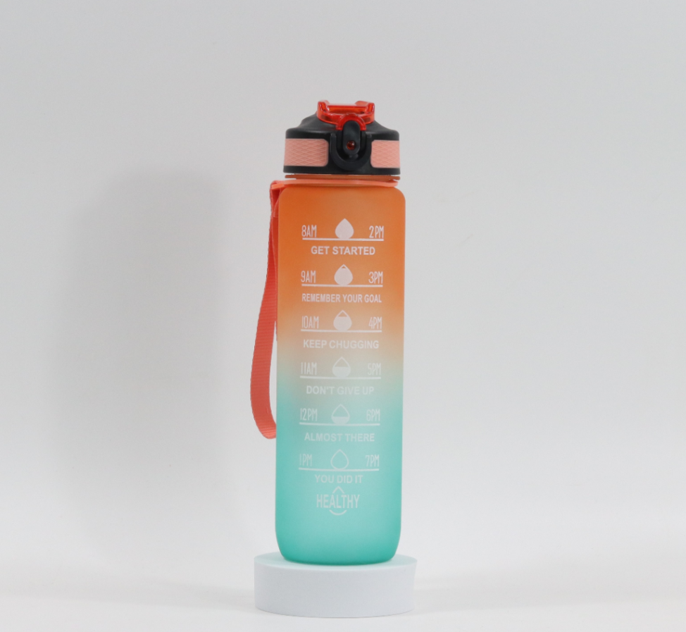 Jumbottle Color gradient water bottle 1000 ML Orange Green63225869153537110