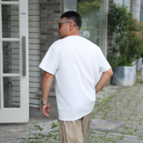 MOAIKA   Fashionable and comfortable loose round   neck short     sleeve summer casual T-shirt         white63499804946179113