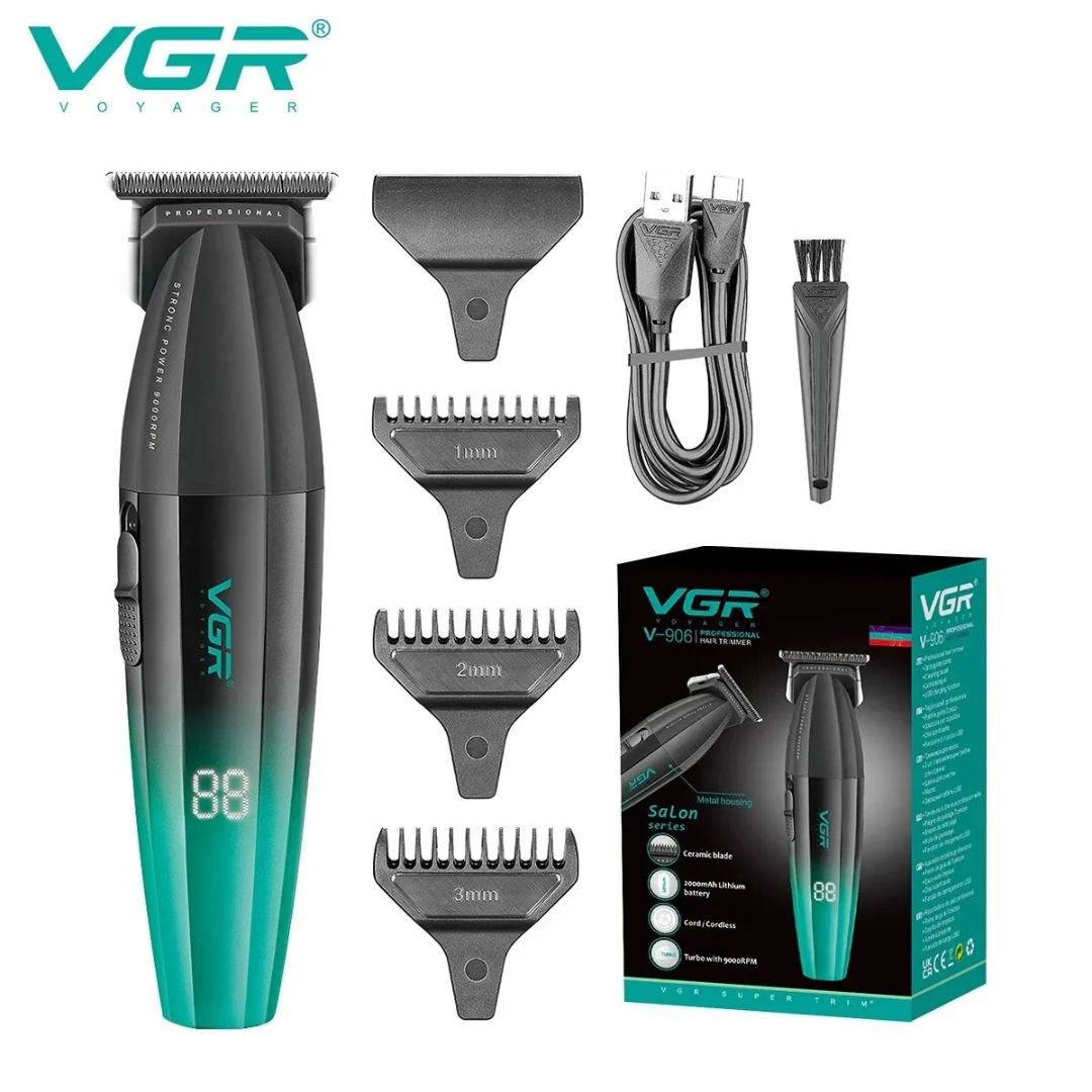 ماكينة حلاقة شعر VGR V906 ماكينة قص شعر لاسلكية ماكينة قص شعر احترافية ماكينة حلاقة كهربائية 9000 لفة في الدقيقة ماكينة قص شعر للرجال63225498013699115
