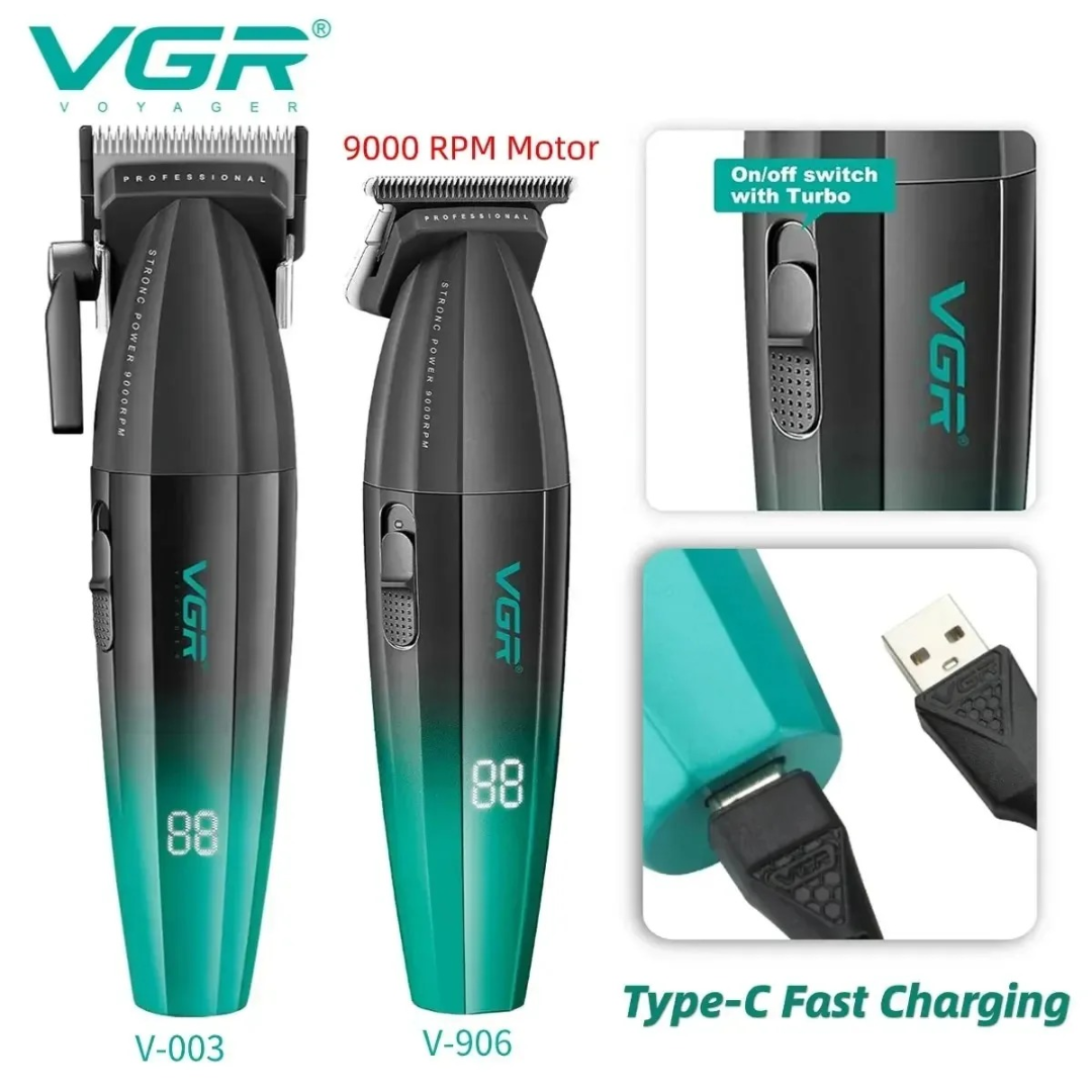 ماكينة حلاقة شعر VGR V906 ماكينة قص شعر لاسلكية ماكينة قص شعر احترافية ماكينة حلاقة كهربائية 9000 لفة في الدقيقة ماكينة قص شعر للرجال63225498013699111