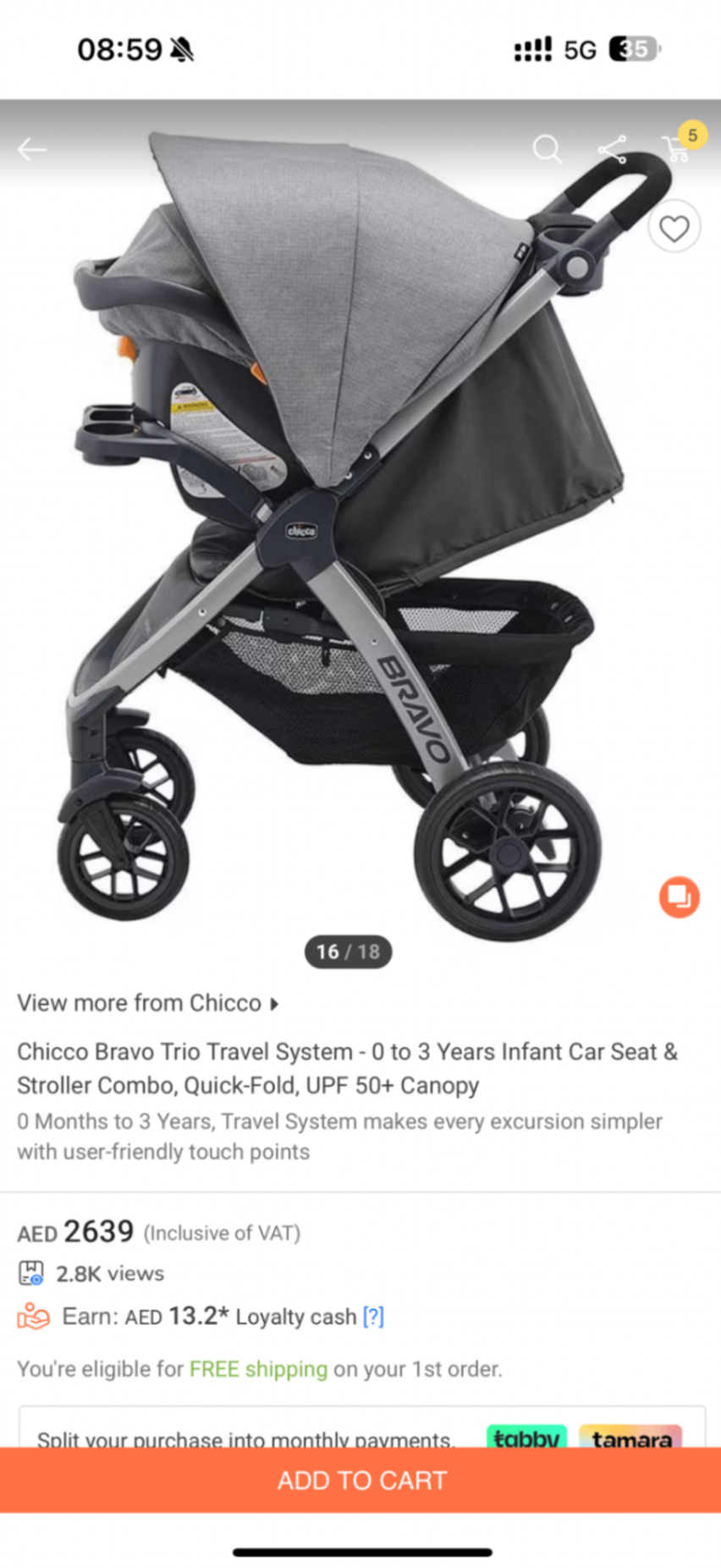 Chicco Bravo Trio Travel System64004232903425116