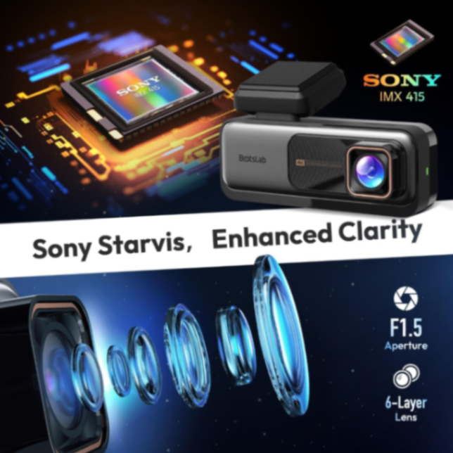 Botslab 4K Dash Cam Front and Rear, 170° Ultra Wide Dashcam with ADAS, Night Vision, 24/7 Parking Mode, Sony IMX415 Sensor, WDR, Free 64GB SD Card, 5G/2.4G WiFi, Built-in GPS, Loop Recording62884444018179113