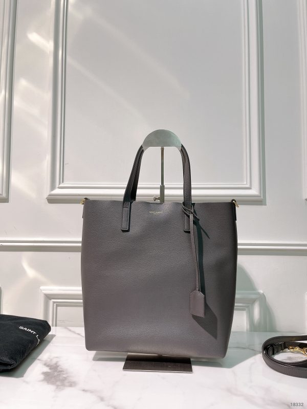  YSL SHOPPING TOY BAG, Storm/Gold