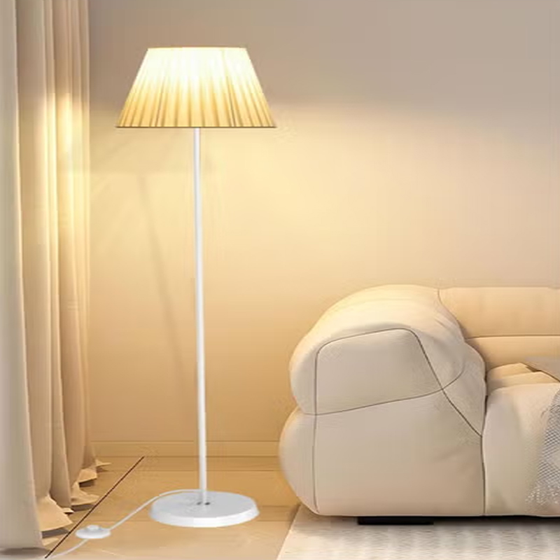 Floor Lamp with Fabric Lampshade, Modern Tall Floor Lamps for Living Room, Floor Standing Lamps Home Decor, Floor Lighting for for Bedroom, Study Room DJ06763526341109379111