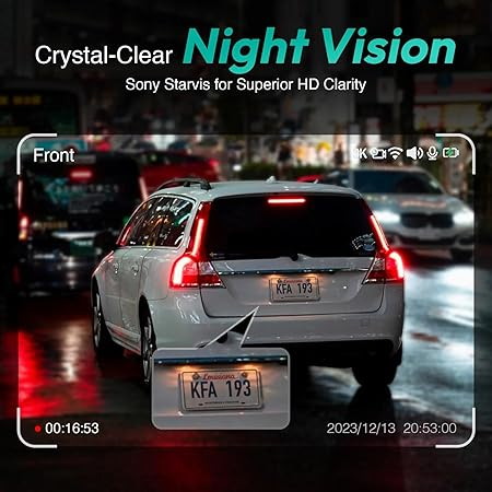 Botslab G500H Pro Dash Cam 3K Front 1080 Rear ADAS Built-in GPS Front 5MP FHD Camera HD Night Vision62884398519555113