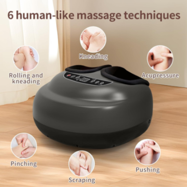 Foot massager machine with Heat Function, Deep Kneading Massager Machine, 3-Level Settings & Adjustable Intensity for Home and Office Use CS-004763526201754882113