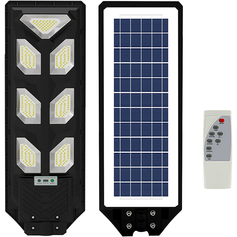 700W Outdoor LED Solar Street Light with Motion Sensor LED Solar Light 6500K Street Lamp Powered Floodlight Patio Yard Garage Waterproof IP65 with Remote Control（No Pole） FT-700W-W163526288775937110