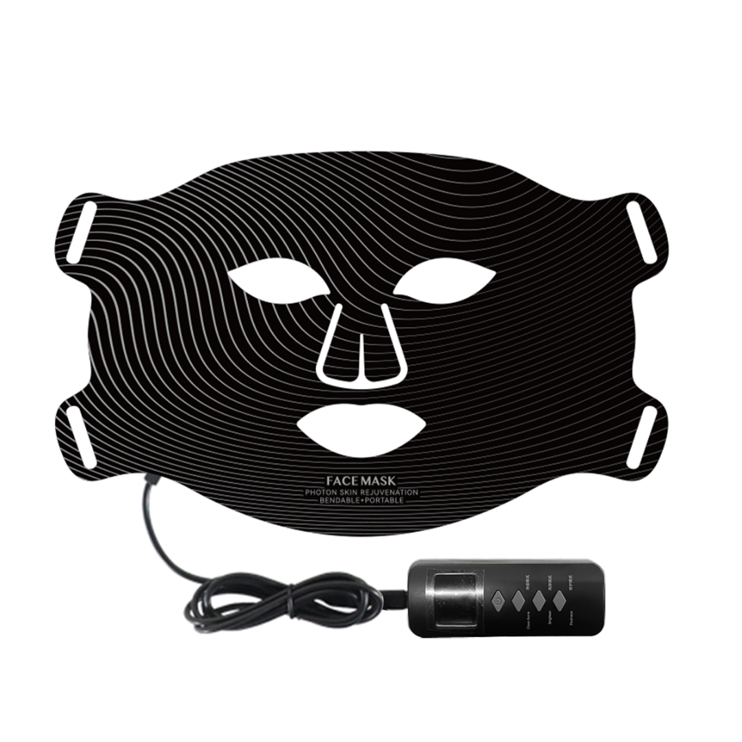 LED Red Light Therapy Face Mask – 6-Wavelength Red/Blue/Yellow/Infrared for Brightening, Anti-Acne & Anti-Aging – Adjustable 10–30 Min Timer63081209227907111