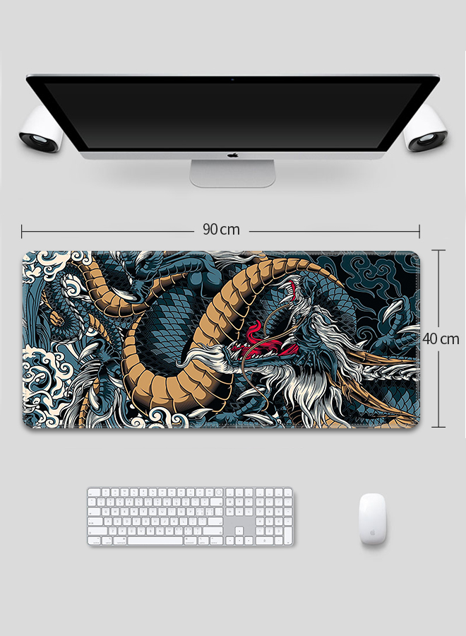 900*400*3mm Large Mouse Pad Extended Mouse Pad Non-Slip Rubber Base Gaming Mouse pad Office Desk Mat Desk Pad Smooth Cloth Surface Keyboard Mouse Pads Dragon LZ-07763526030161538113