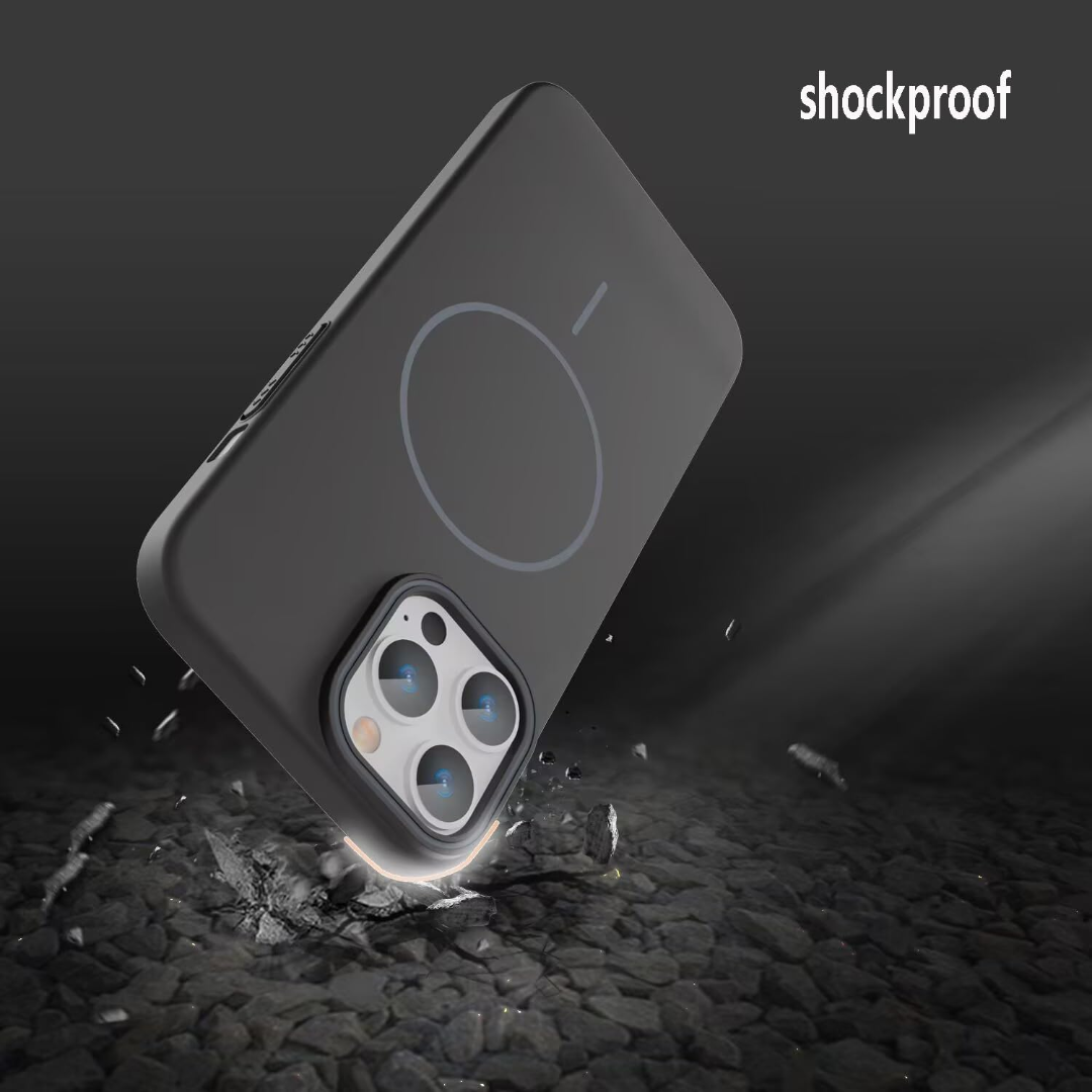 غطاء Meephone متوافق مع هاتف 17 برو ماكس، مناسب للشحن اللاسلكي، غطاء خلفي مصنوع من مادة TPU لينة، مقاوم للصدمات، غطاء واقٍ رفيع الملائمة، بلمسة ناعمة غير لامعة (أسود)63447627074050111
