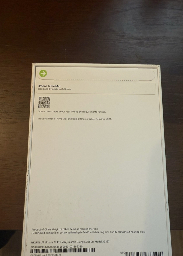 Brand new Apple iphone 17 pro max 64283558555649112