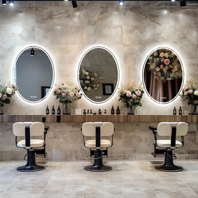 20"x27" Large Oval LED Bathroom Vanity Mirror with 3 Color lights Dimmable Memory Smart63192003843842114