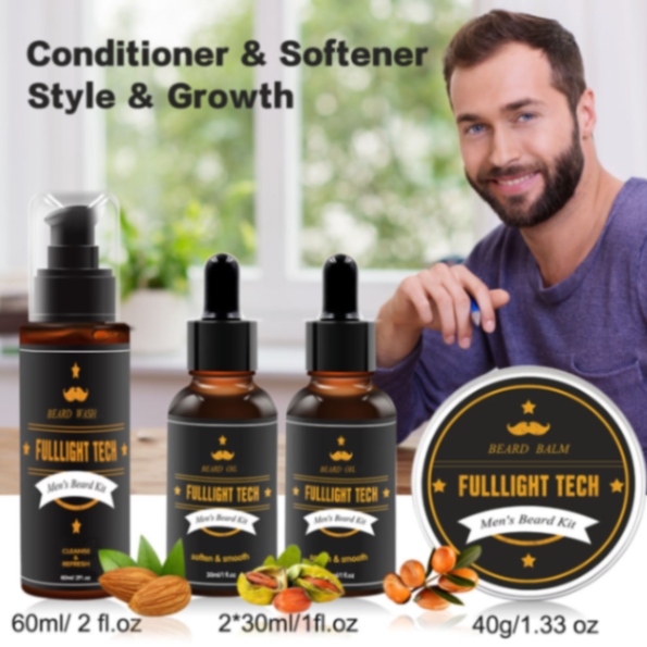 XIKEZAN Men Beard Grooming Trimming Kit Care Beard Growth Kit Oil Barber Beard Product Kit63267754771970111