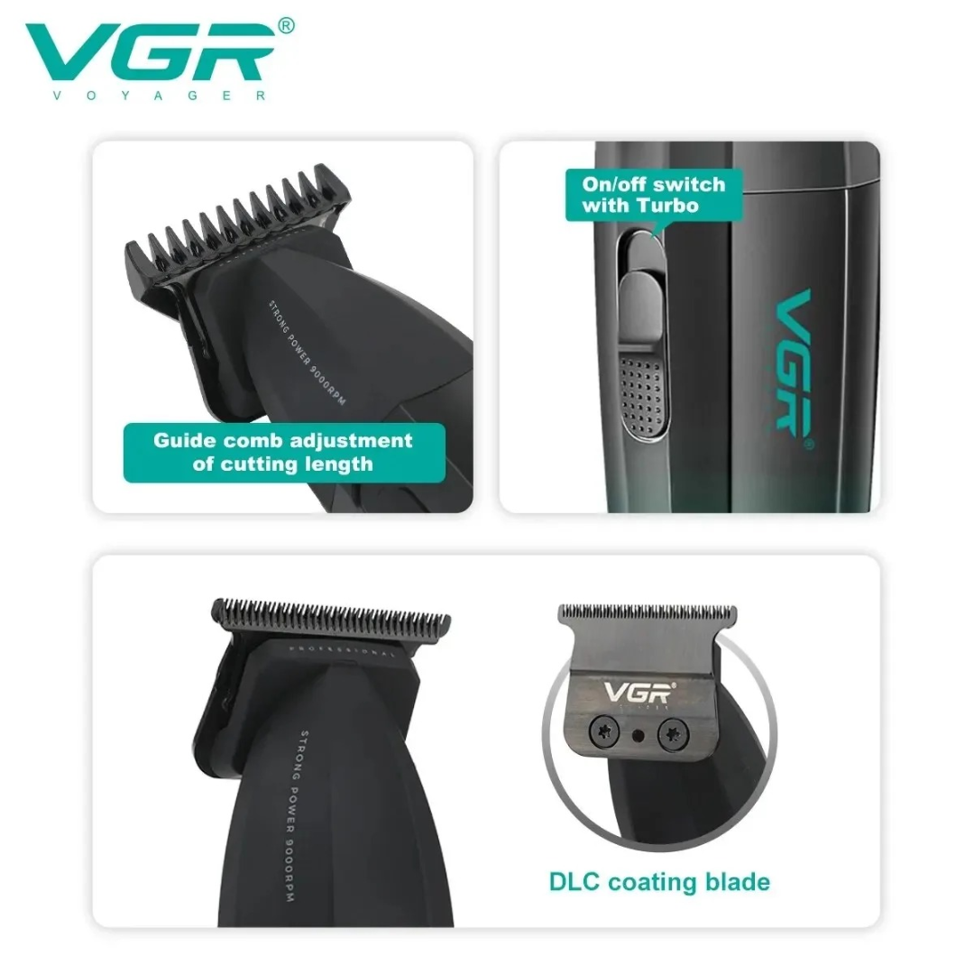 VGR V906 Hair Clipper Cordless Hair Trimmer Professional Hair Cutting Machine Electric 9000 Rpm Haircut Clipper for Men 63225498013699114
