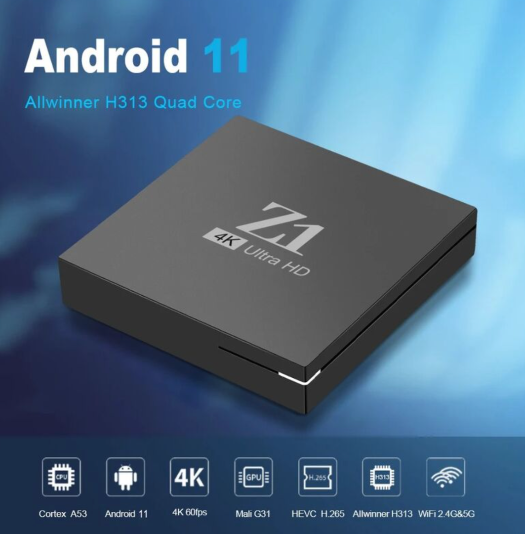 Z1 Smart TV BOX Allwinner H313 ATV Android 10 TV Box With TV Apps BT5.0 Dual Wifi 100 Lan 8K 4K Video Control 3D Set63269514134659113