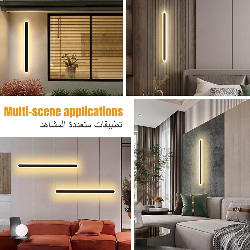 LED Wall Light,Modern Wall Lamp 30W Long Strip Wall Sconce Minimalist Linear Wall Light for Living Room Bedroom Hallway Office Decoration 80cm  SSDJ-002163680801768451114