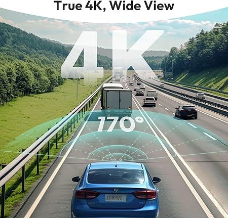 Botslab 4K Dash Cam Front and Rear, 170° Ultra Wide Dashcam with ADAS, Night Vision, 24/7 Parking Mode, Sony IMX415 Sensor, WDR, Free 64GB SD Card, 5G/2.4G WiFi, Built-in GPS, Loop Recording62884444018179111