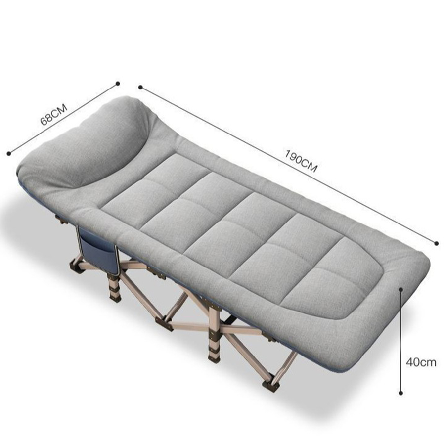 Folding Camping Cot Thick Mattress Folding Cot for Outdoor Camping Office Home Nap 190*68*40cm BWB-4063680461992579111