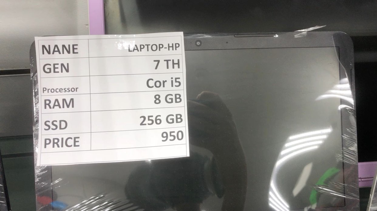 Laptop hp 3487464325180473859110