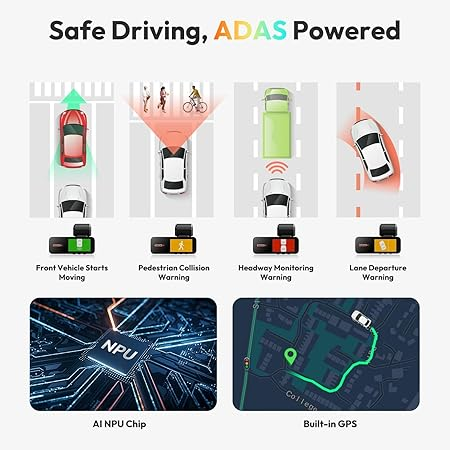 كاميرا مراقبة 4K بدقة عالية الأمامية والخلفية، زاوية عرض 170 درجة واسعة للغاية مع نظام ADAS، رؤية ليلية، وضع الوقوف على مدار الساعة، مستشعر Sony IMX415، دعم WDR، بطاقة SD مجانية بسعة 64 جيجابايت، واي فاي 5G/2.4G، نظام تحديد المواقع العالمي (GPS) مدمج، تسجيل دائرة مغلقة62884444018179112