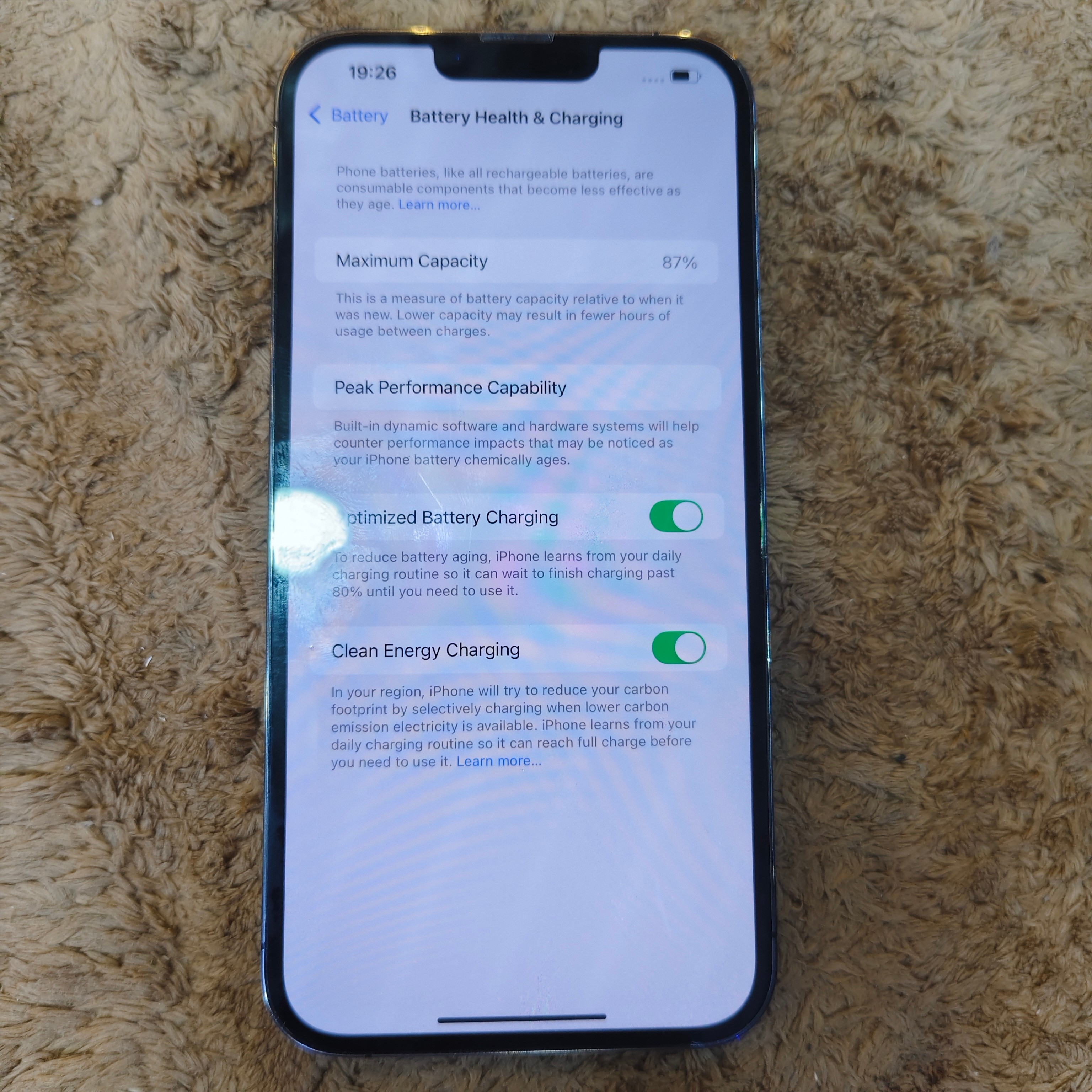 آيفون 13 برو ماكس 256 جيجابايت، أسود، إصدار الولايات المتحدة، أصلي، حالة جيدة64530833810817110
