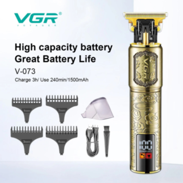 VGR V073 Metal USB T9 Vintage Hair Cut Machine Barber Clippers Beard Trimmer Professional Electric Hair Trimmer for Men 63214105728259111